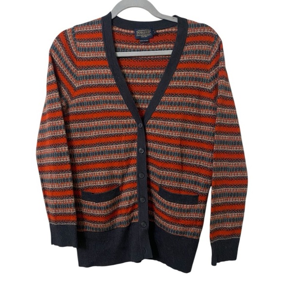 Pendlenton Quimby Women’s Merino Wool Button Cardigan Sweater - Picture 1 of 6